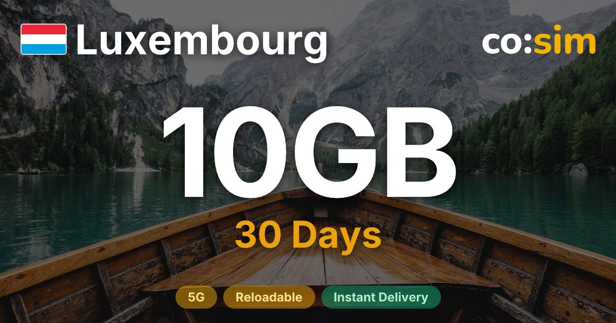 Luxembourg eSIM — 10GB