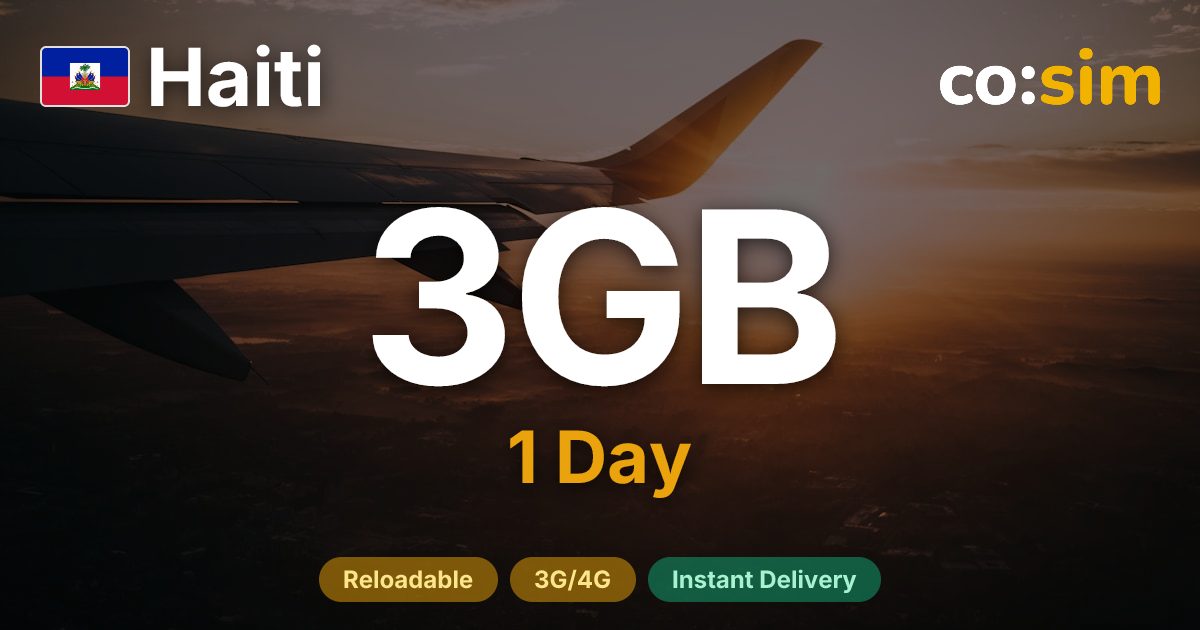 ハイチ eSIM — 3GB+∞