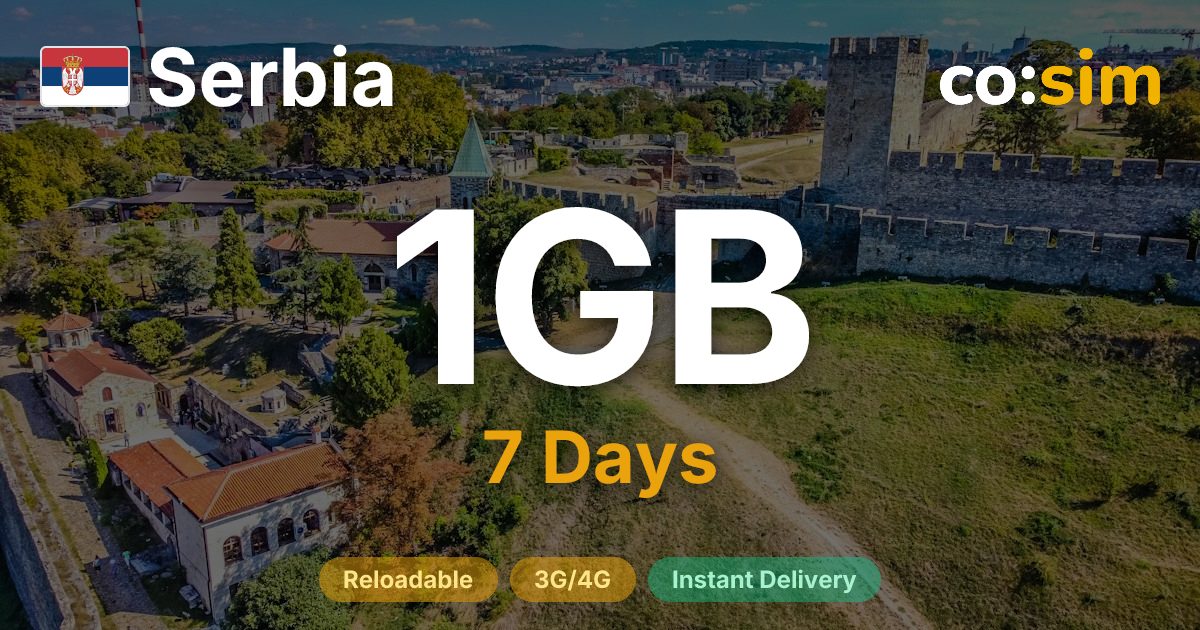 Serbia eSIM — 1GB