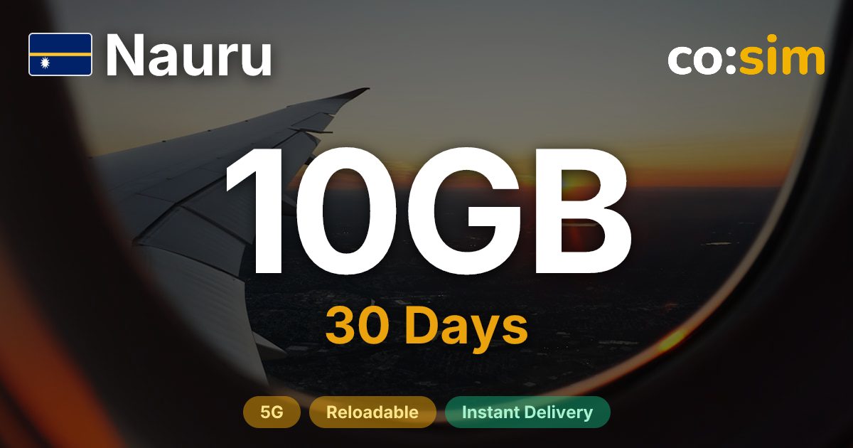 Nauru eSIM — 10GB