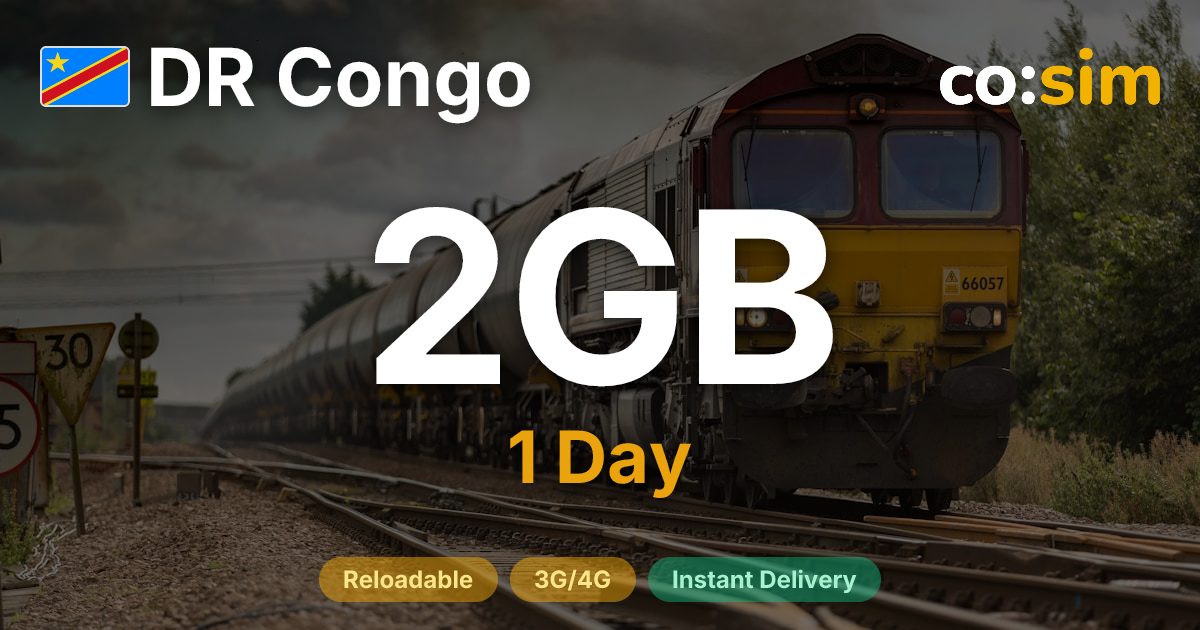 Demokratische Republik Kongo eSIM — 2GB+∞