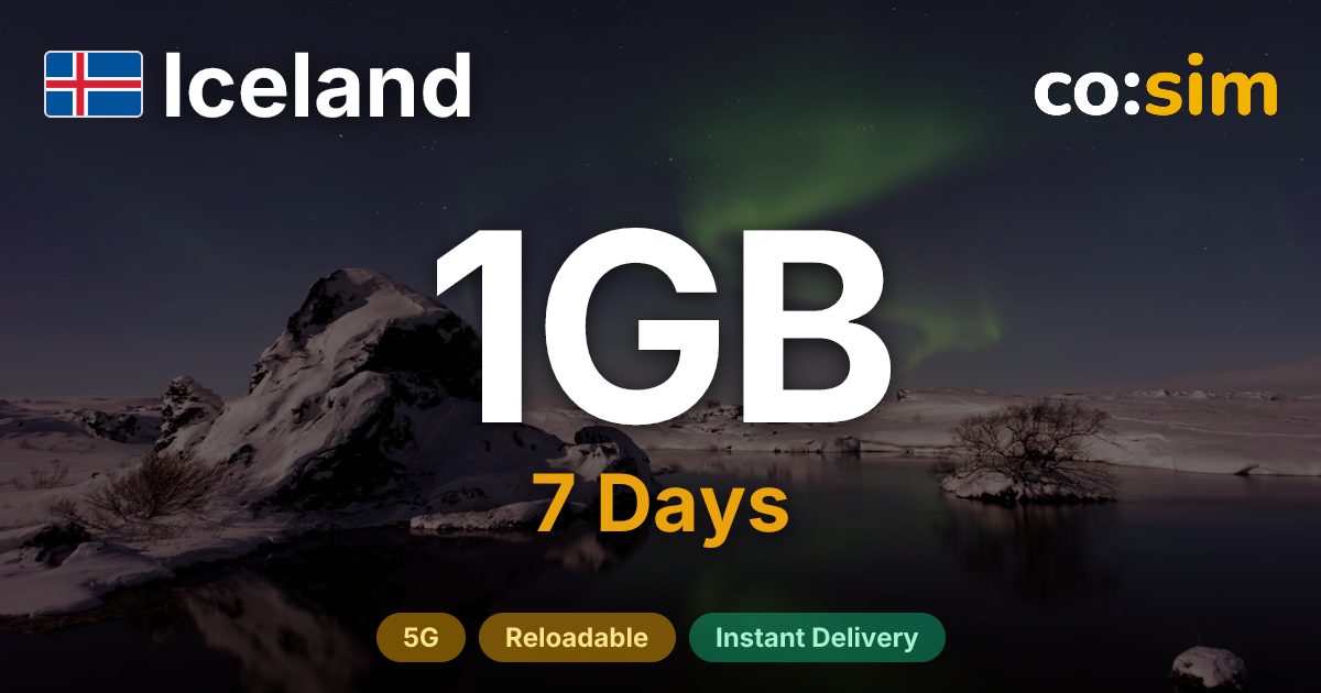 Iceland eSIM — 1GB
