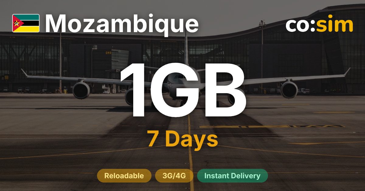 Mozambique eSIM — 1GB