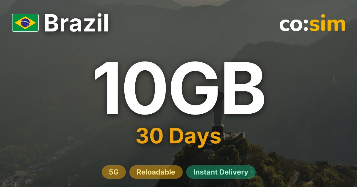 Brazil eSIM — 10GB