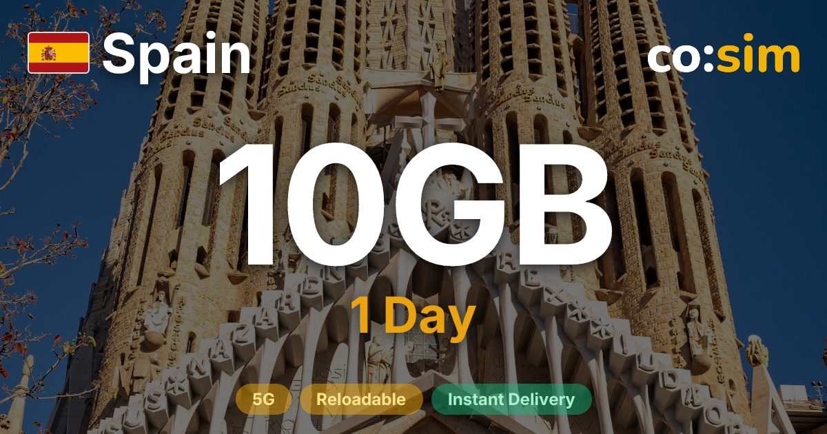 Spain eSIM — 10GB+∞