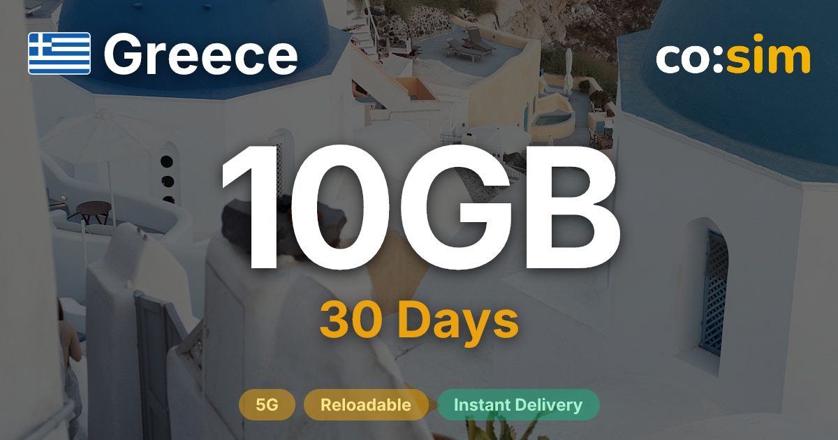 Greece eSIM — 10GB