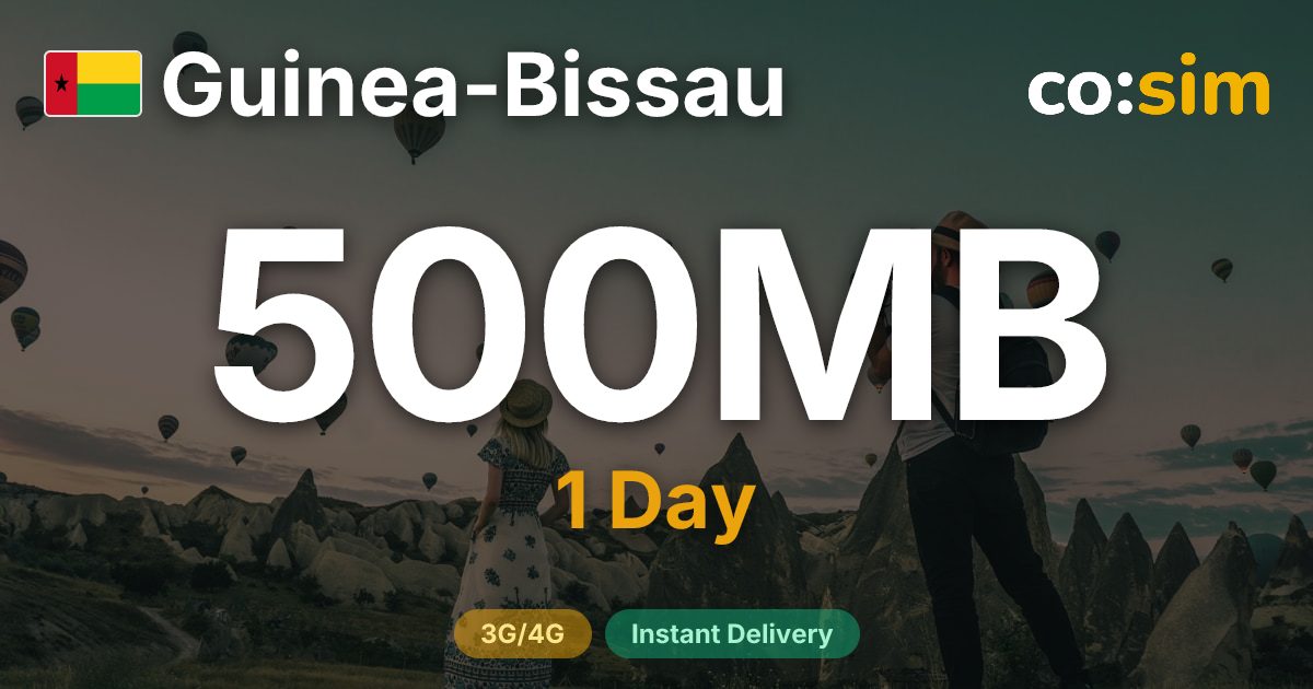 기니비사우 eSIM — 500MB+∞
