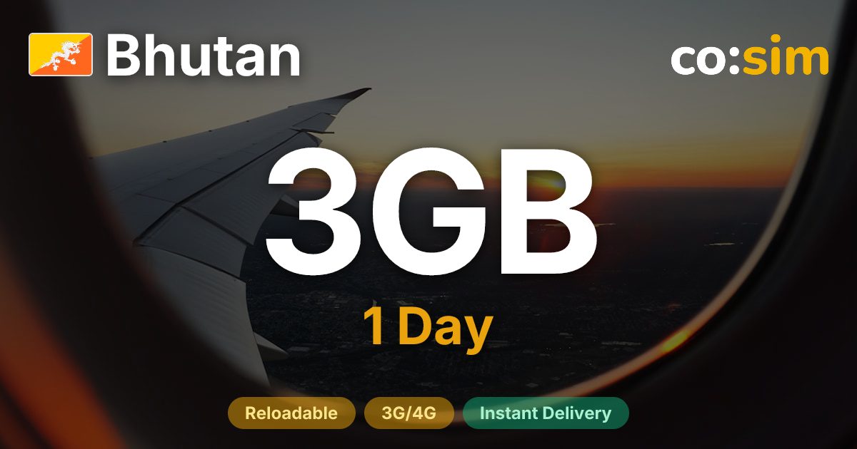 Bhoutan eSIM — 3GB+∞