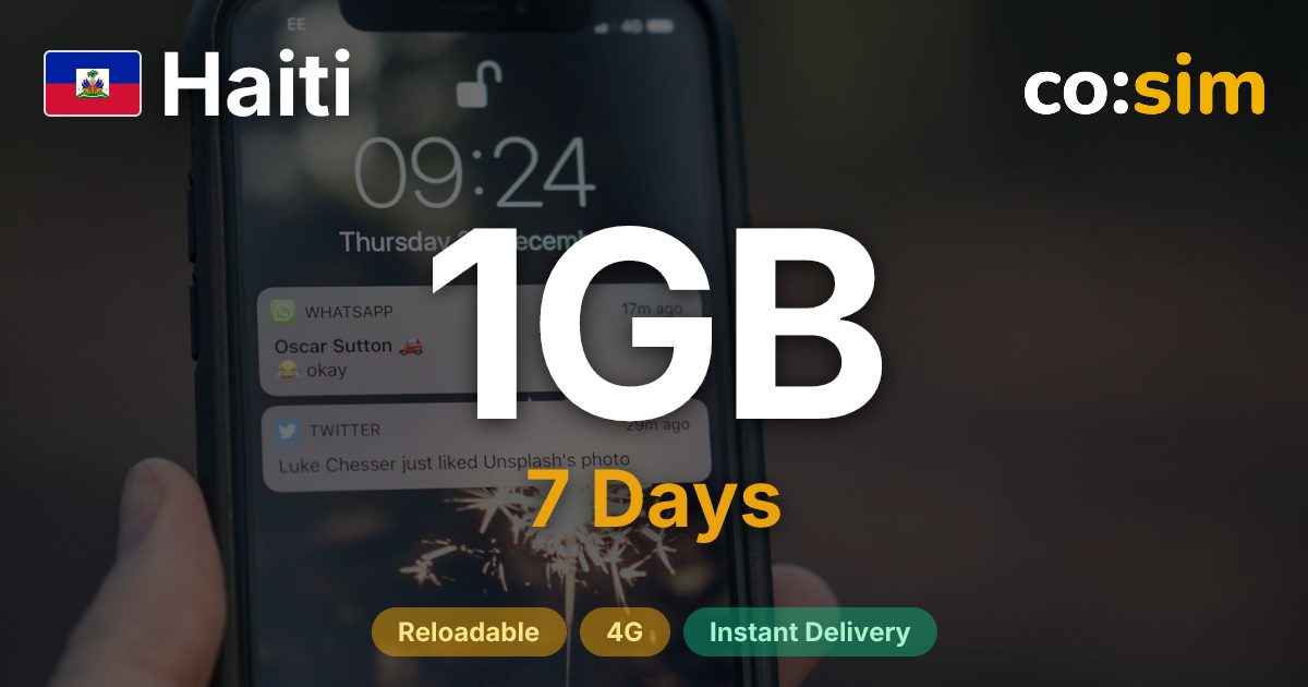 Haiti eSIM — 1GB