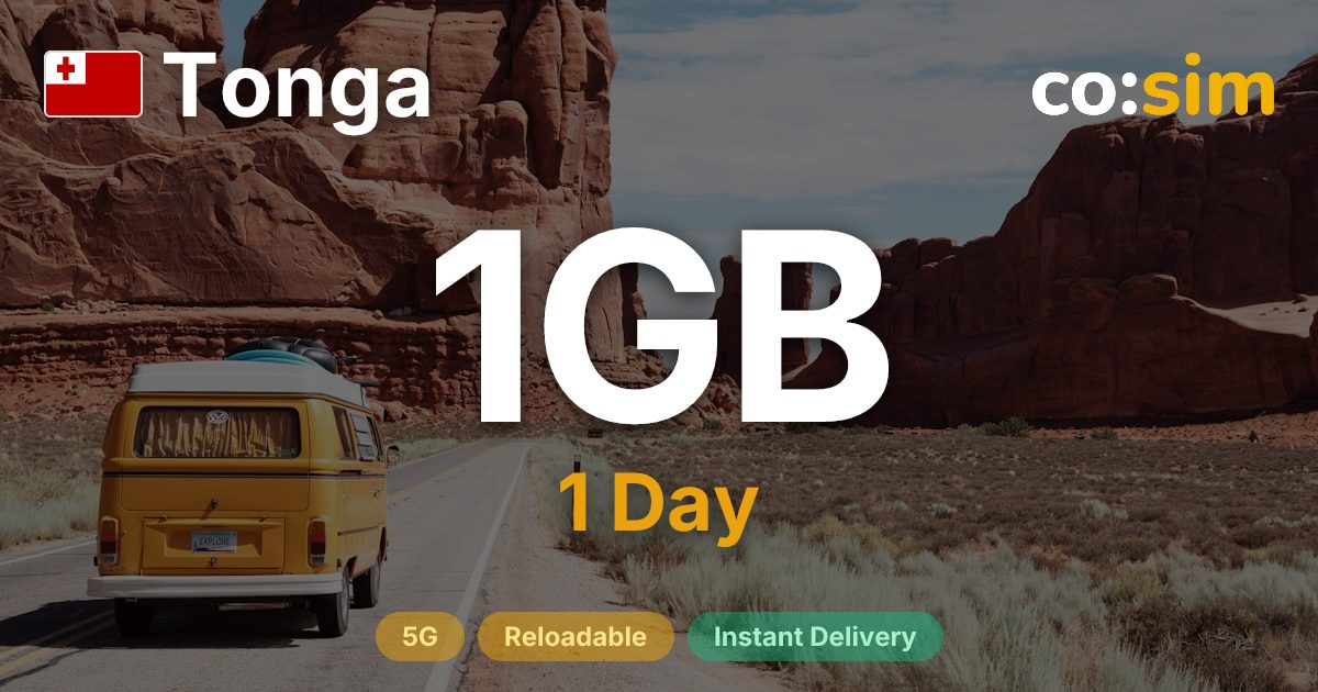 Tonga eSIM — 1GB+∞