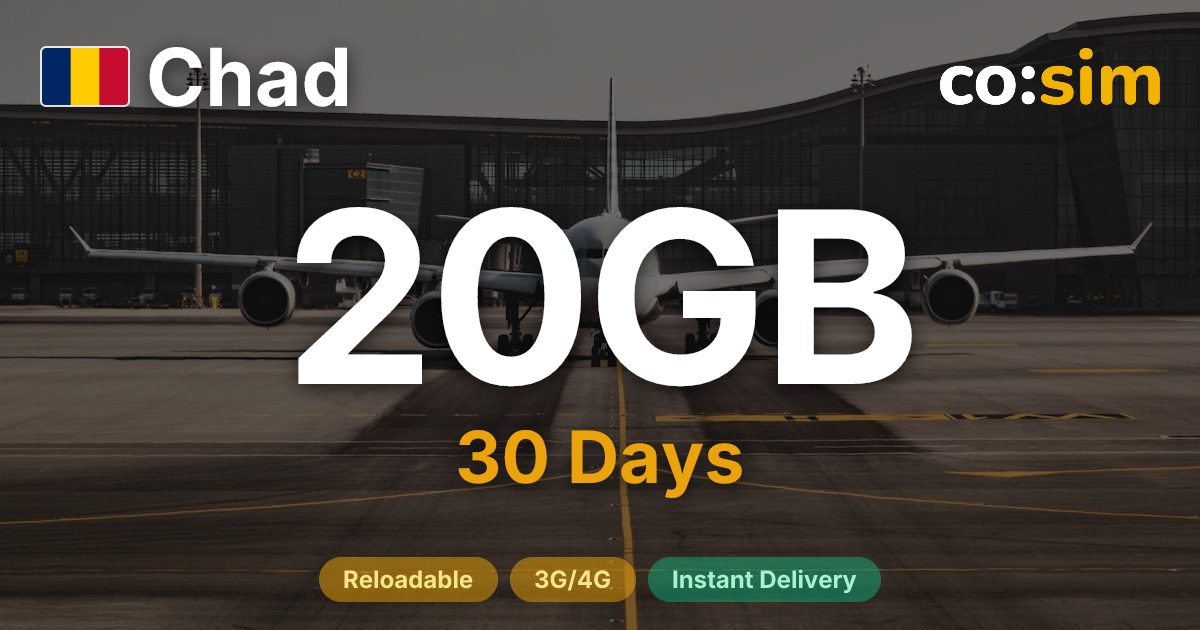 Chad eSIM — 20GB
