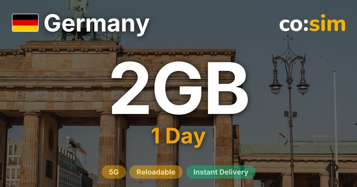독일 eSIM — 2GB+∞