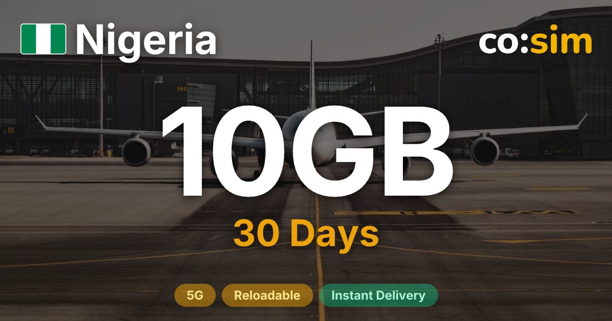 Nigeria eSIM — 10GB