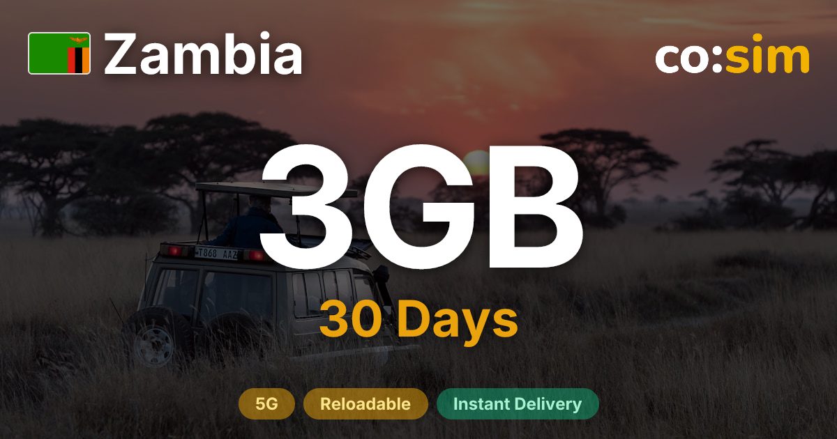 Zambia eSIM — 3GB