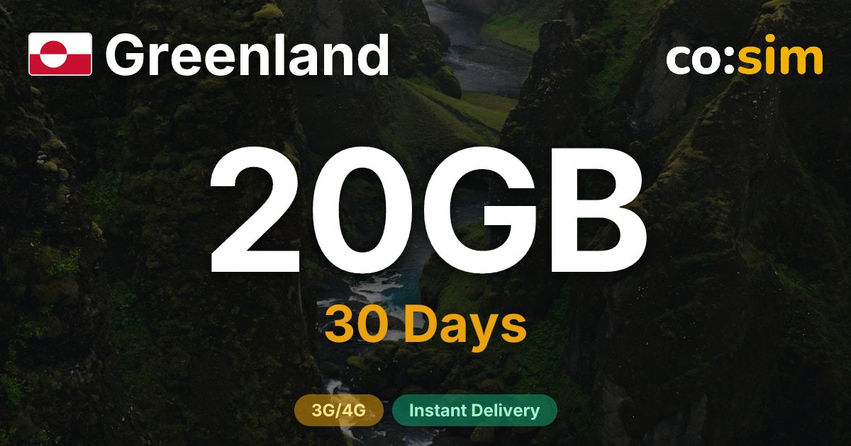 Greenland eSIM — 20GB