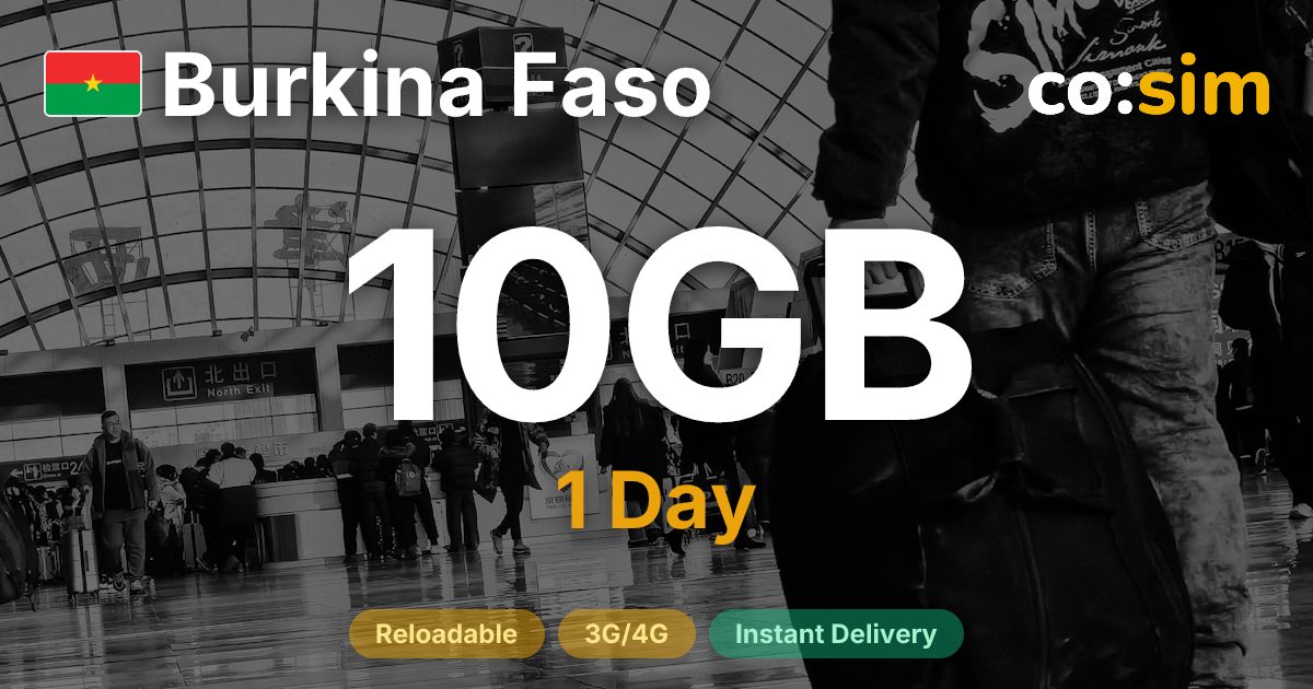 Burkina Faso eSIM — 10GB+∞