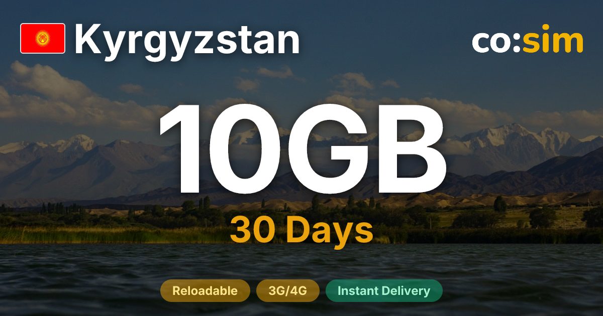Kyrgyzstan eSIM — 10GB