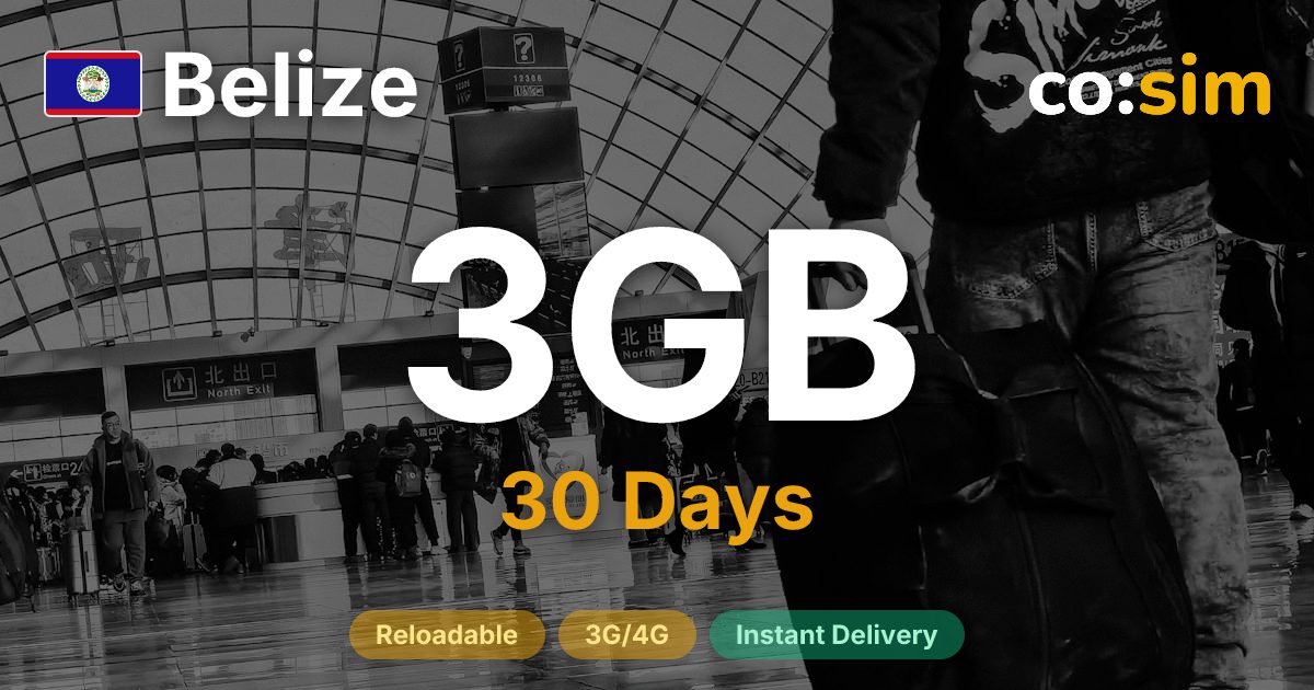 Belice eSIM — 3GB