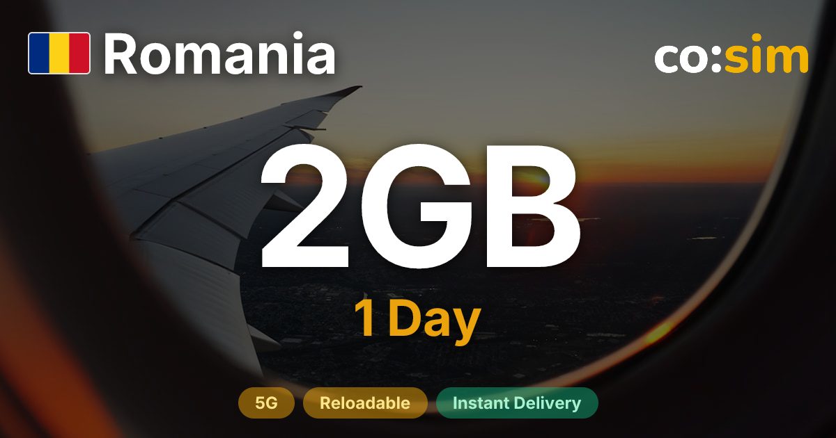 Roumanie eSIM — 2GB+∞