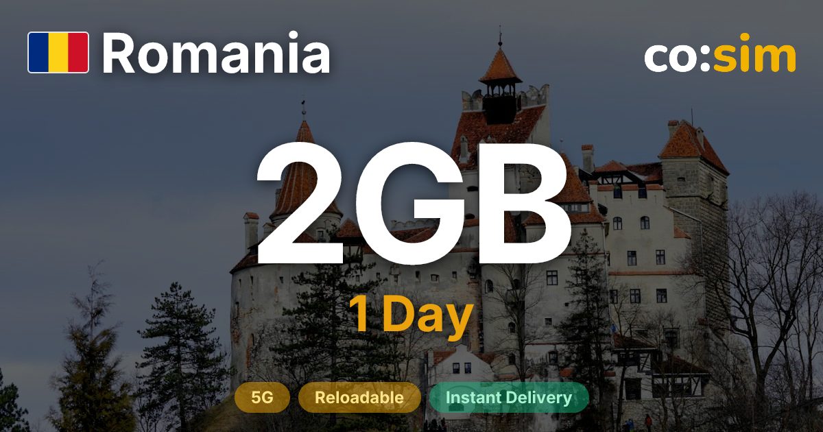 Roumanie eSIM — 2GB+∞