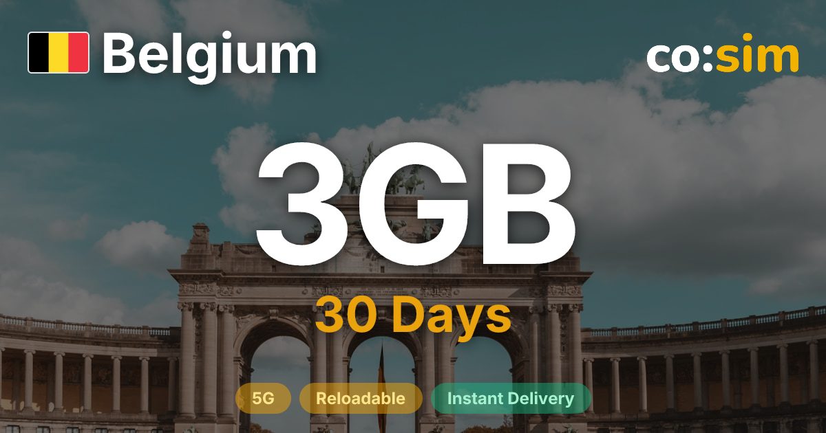 Belgium eSIM — 3GB