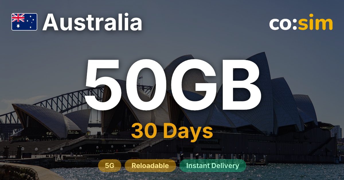 Australia eSIM — 50GB