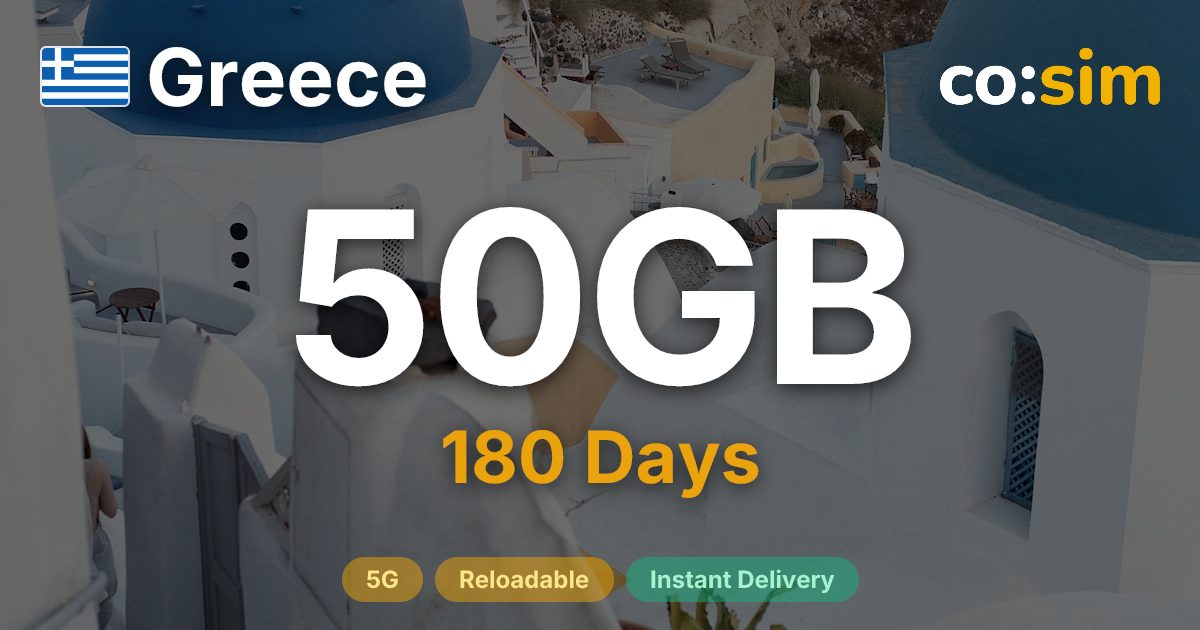 Greece eSIM — 50GB