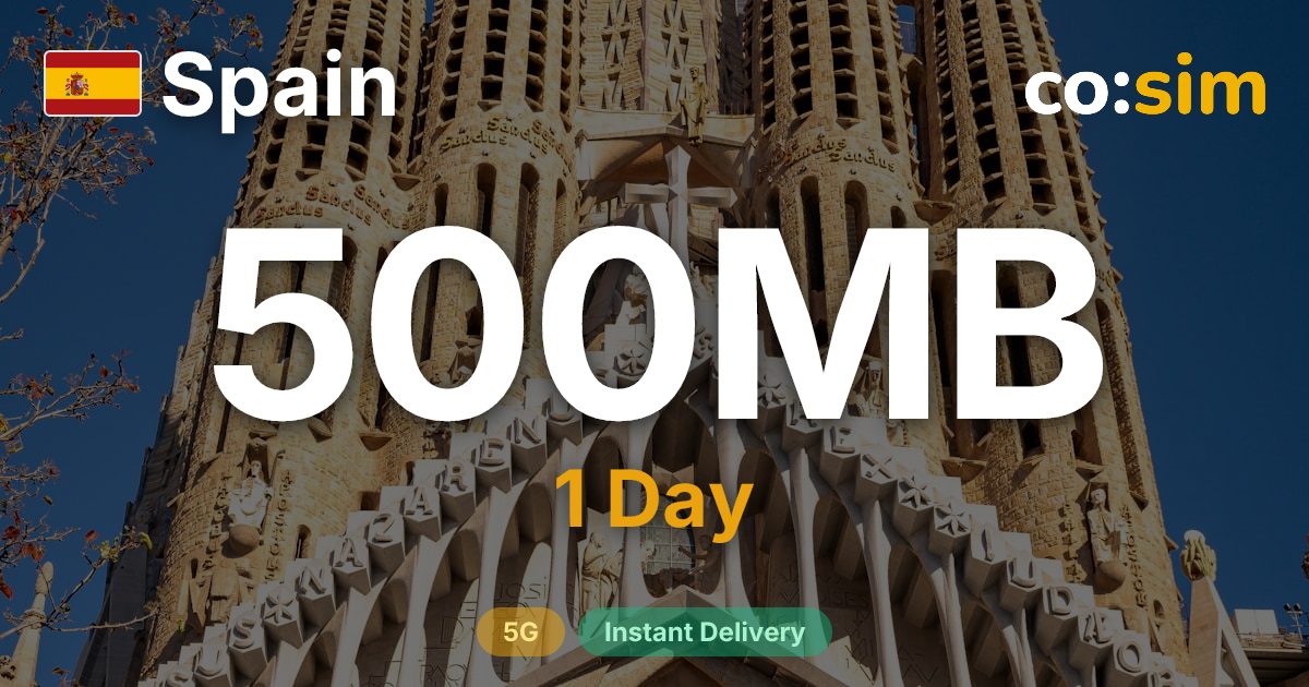 Spain eSIM — 500MB+∞