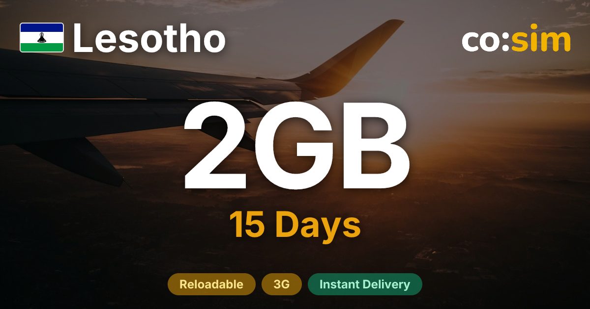 Lesotho eSIM — 2GB