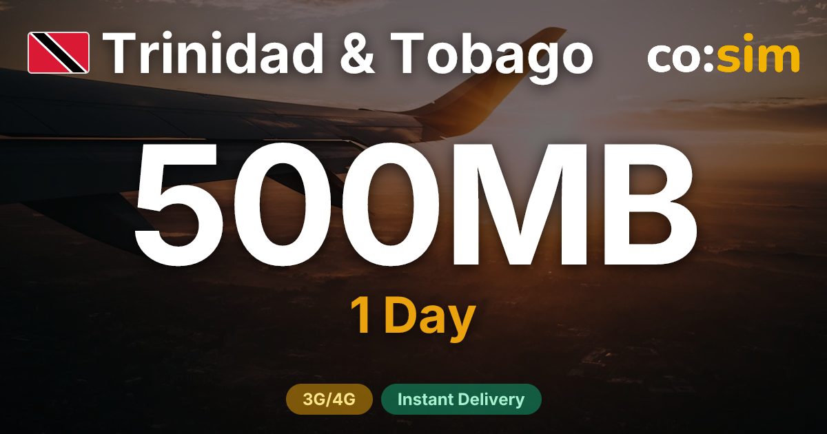 트리니다드 토바고 eSIM — 500MB+∞