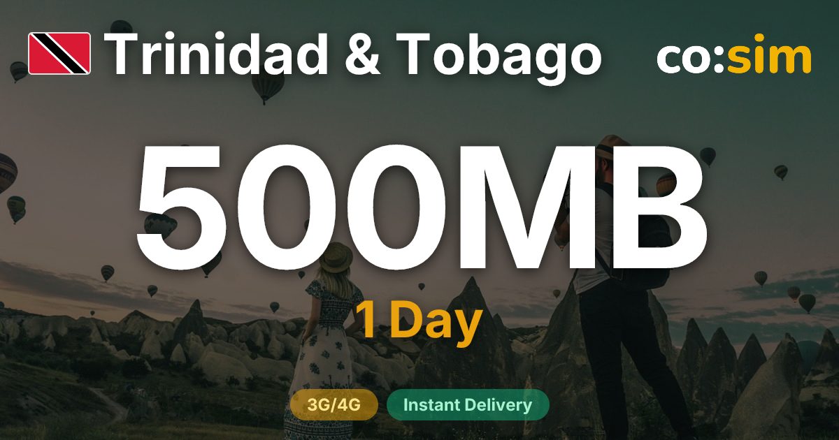 Trinidad & Tobago eSIM — 500MB+∞