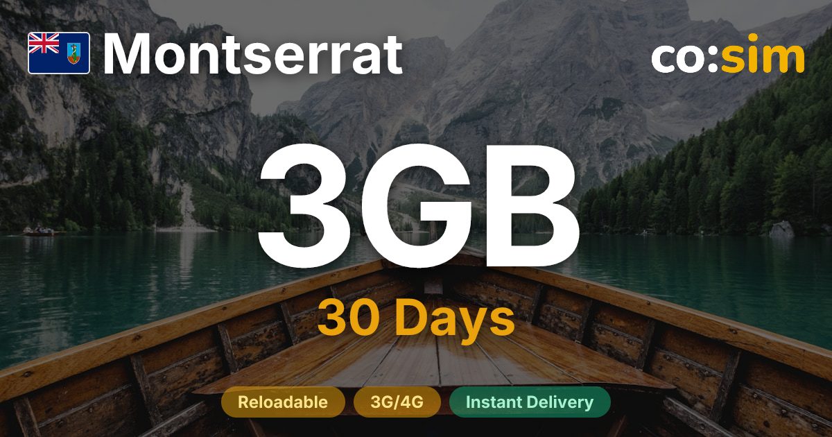 Montserrat eSIM — 3GB