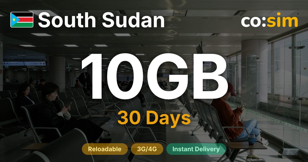 남수단 eSIM — 10GB