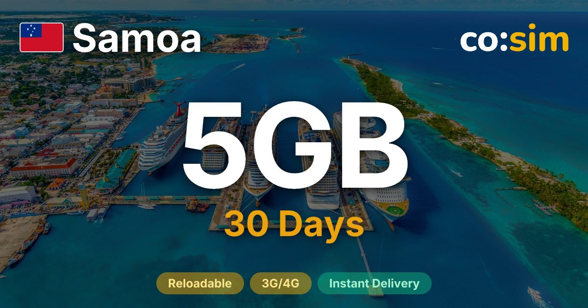 Samoa eSIM — 5GB