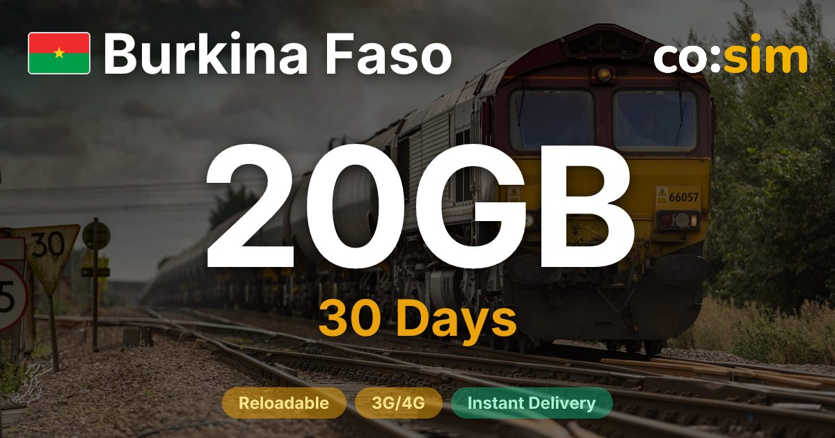 Burkina Faso eSIM — 20GB