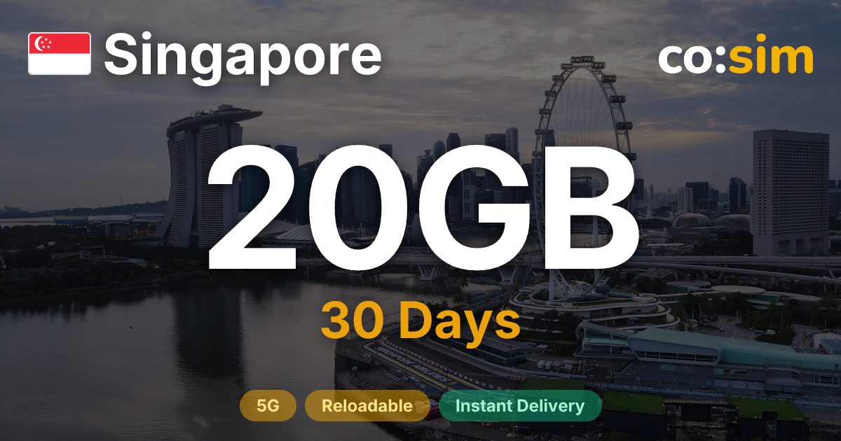 Singapore eSIM — 20GB