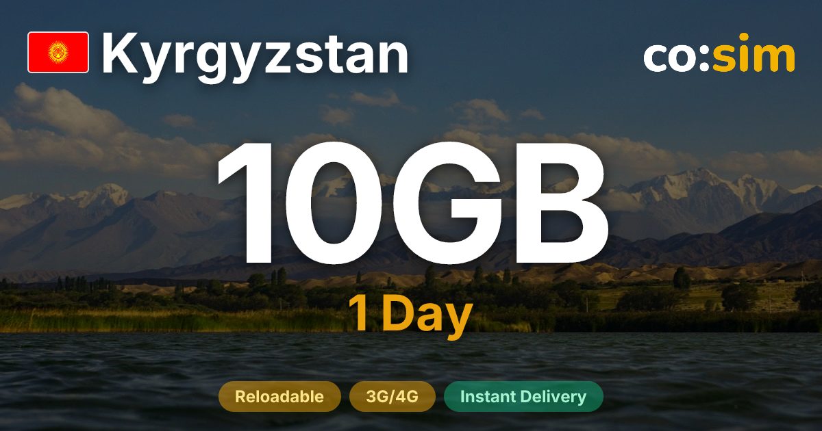 Kyrgyzstan eSIM — 10GB+∞