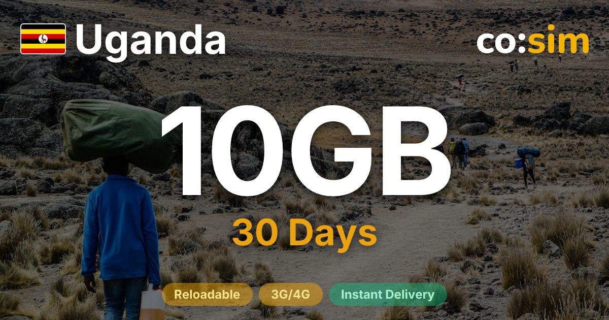 Uganda eSIM — 10GB