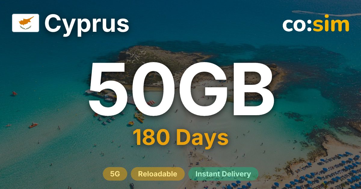 Cyprus eSIM — 50GB