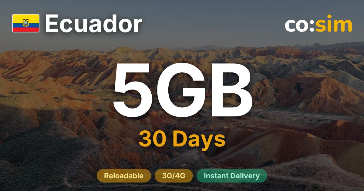 Ecuador eSIM — 5GB