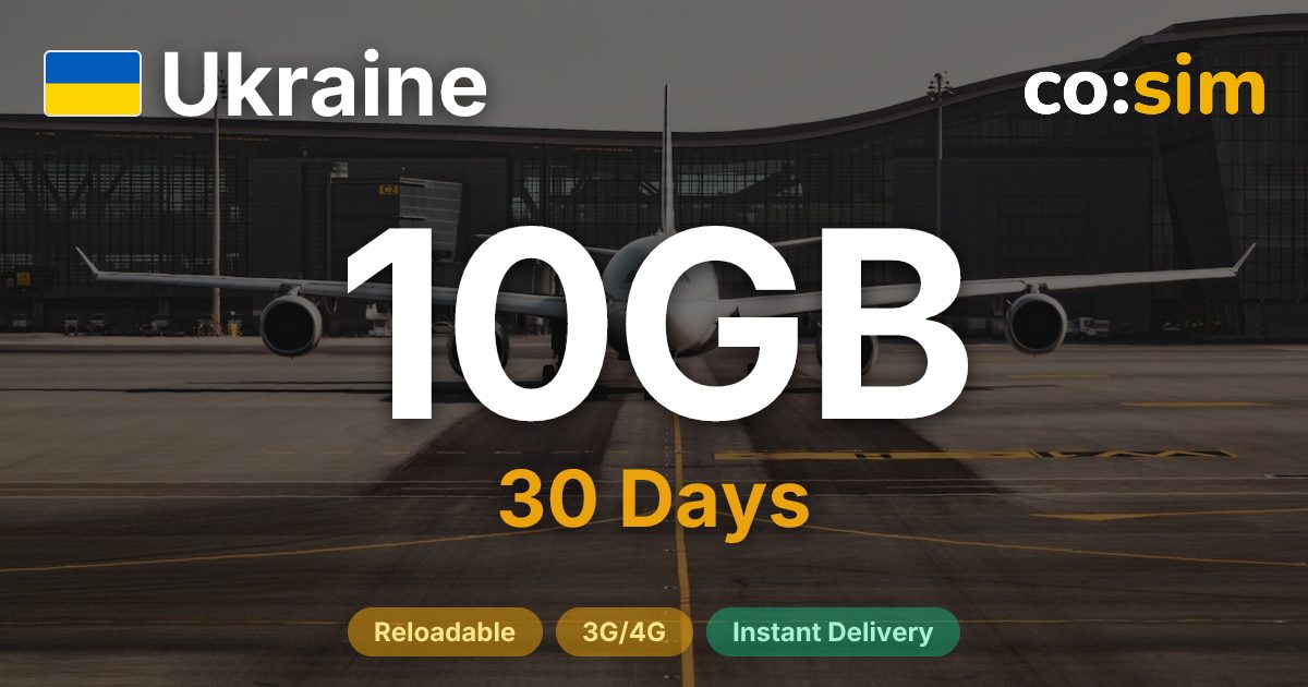 Ukraine eSIM — 10GB