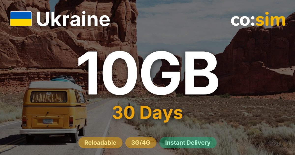 Ukraine eSIM — 10GB