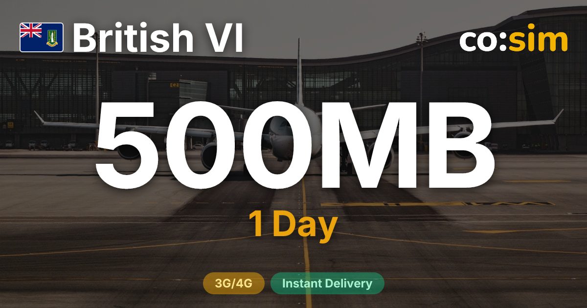 영국령 버진아일랜드 eSIM — 500MB+∞
