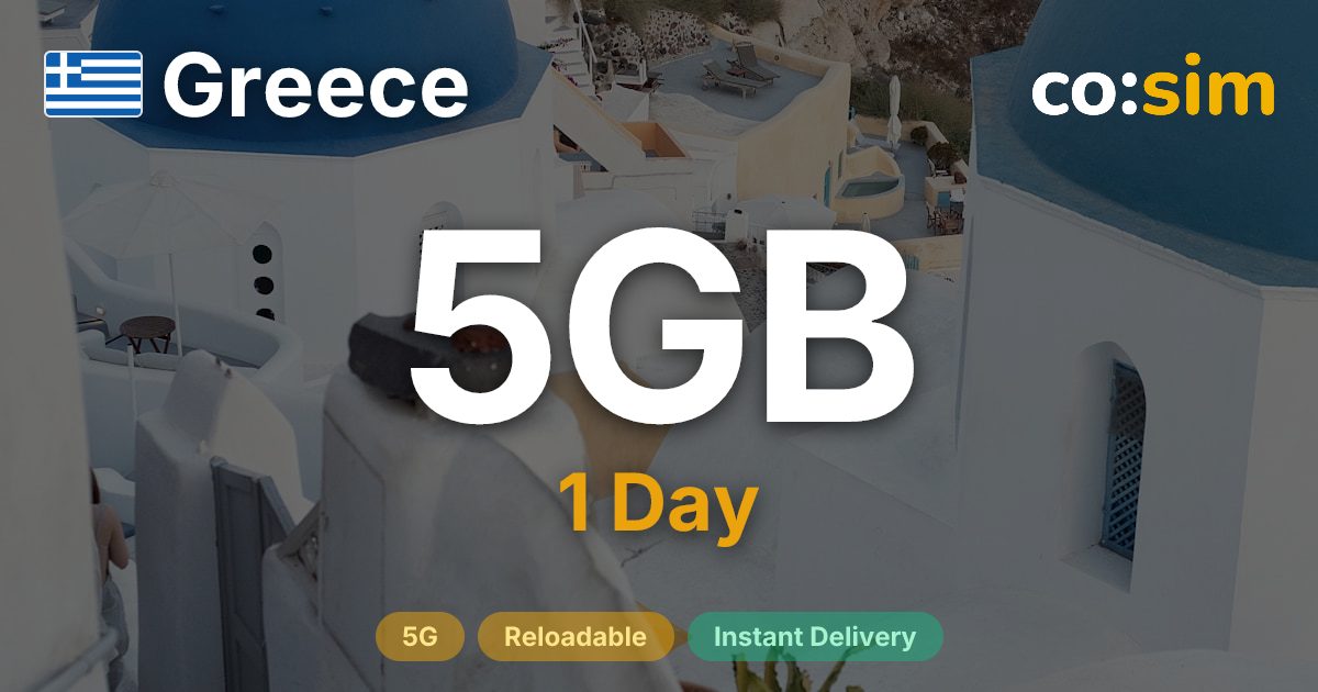 Greece eSIM — 5GB+∞