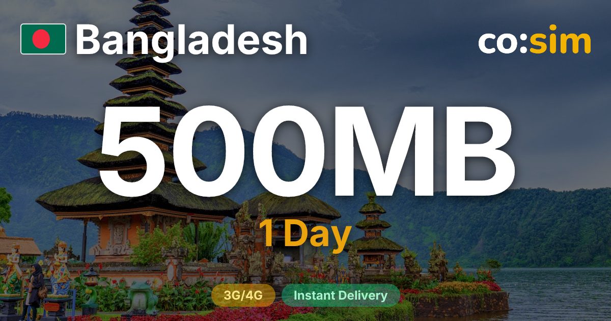 Bangladesh eSIM — 500MB+∞