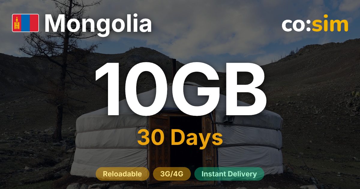 Mongolia eSIM — 10GB