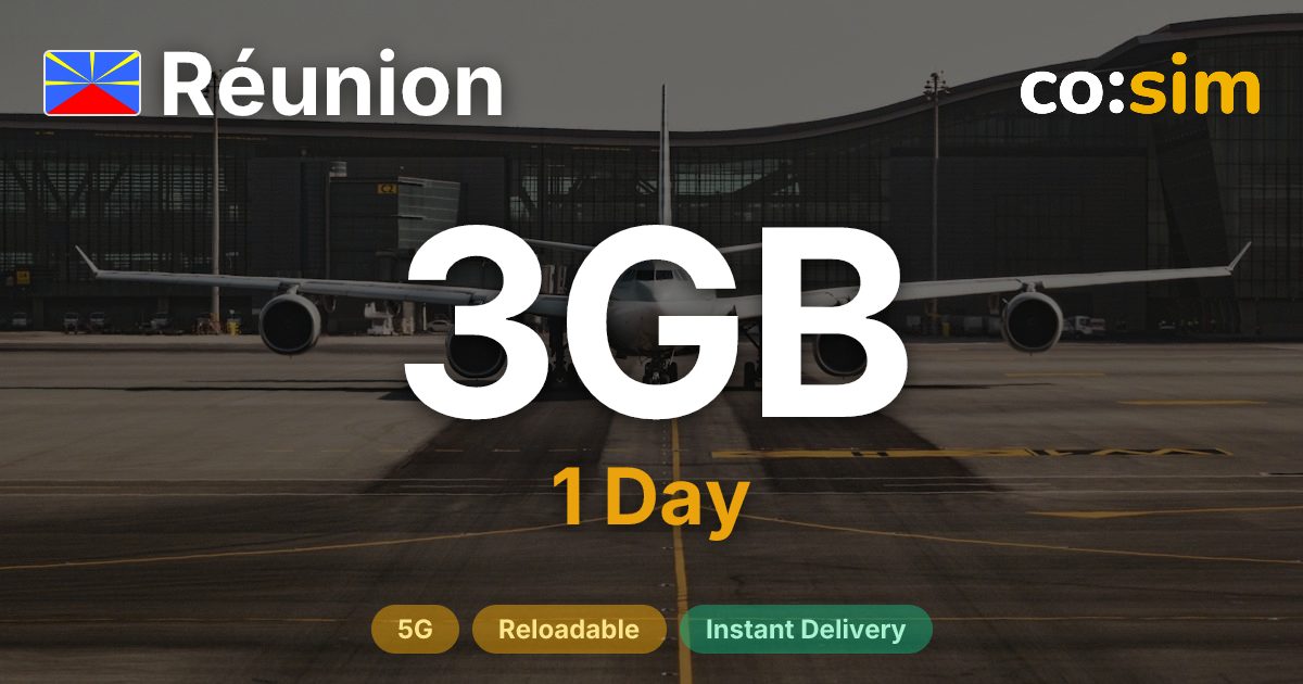 Réunion eSIM — 3GB+∞