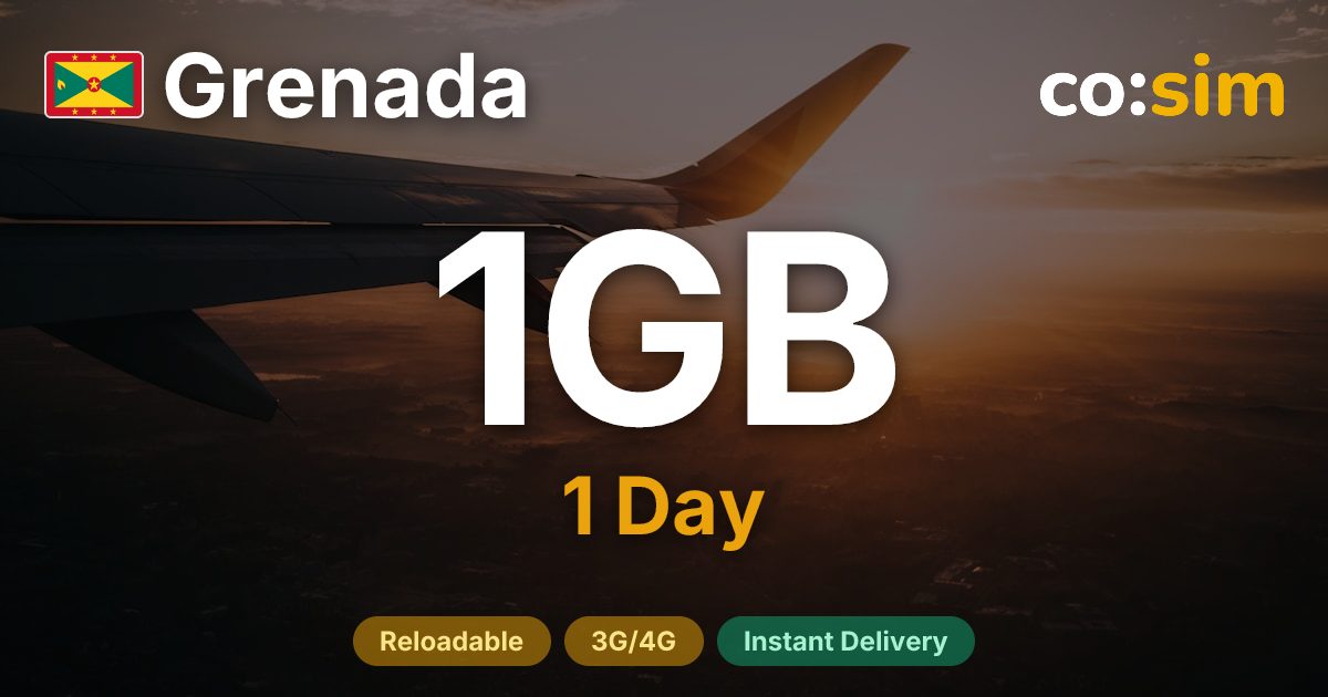 그레나다 eSIM — 1GB+∞
