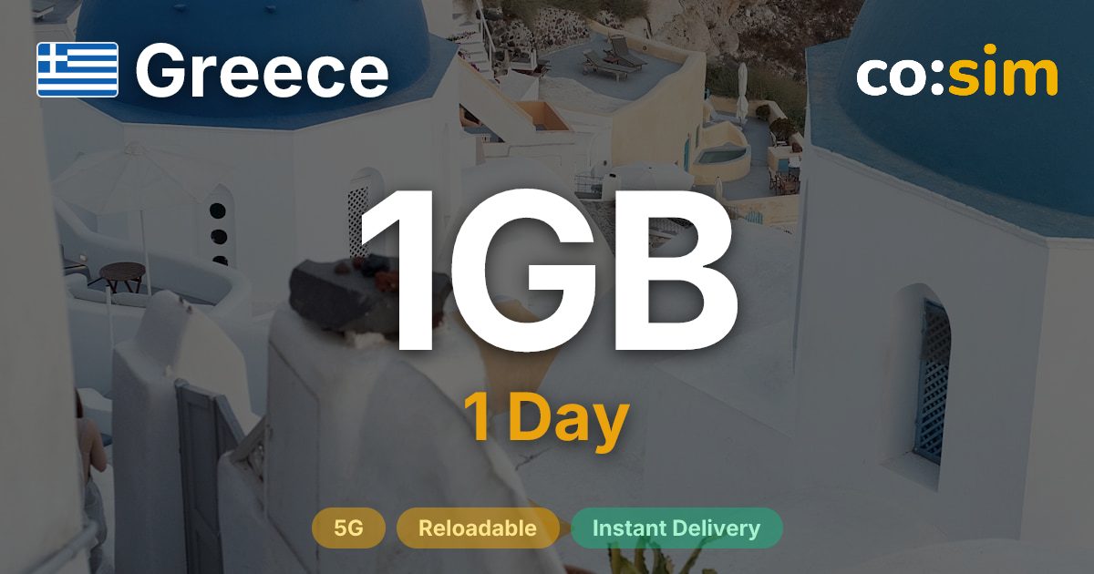 Greece eSIM — 1GB+∞