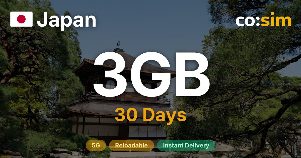Japan eSIM — 3GB